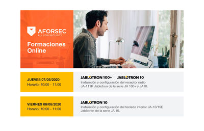 Aforsec: formaciones online Jablotron