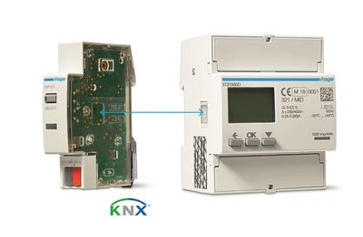 Hager presenta la nueva interfaz KNX para contadores de energía, medición compatible con MID