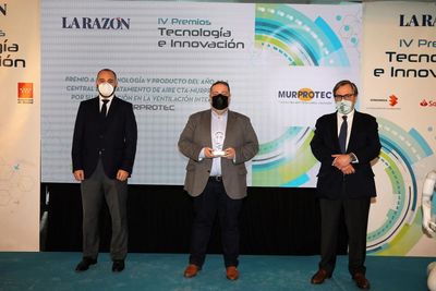 Murprotec recibe el premio "Tecnología e Innovación" en ventilación interior 