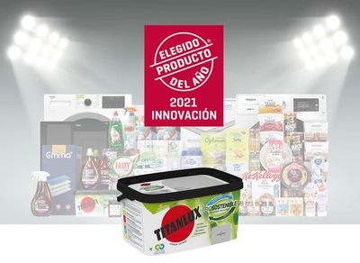 La pintura TITANLUX BIOSOSTENIBLE recibe el premio al Producto del Año 2021 en la 21ª edición del Gran Premio a la Innovación