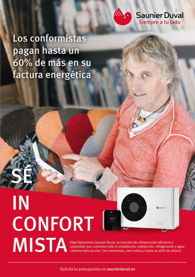 "Sé inconformista", la nueva campaña de comunicación de aerotermia de Saunier Duval