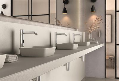 Serie Klin, la novedosa gama de grifos electrónicos con sensor para baño de Genebre