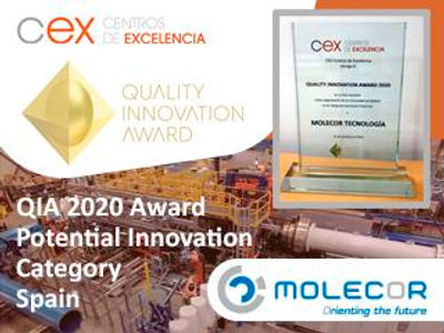 Molecor awarded in the Potential Innovation Category of the 2020 QIA Awards, in its national phase