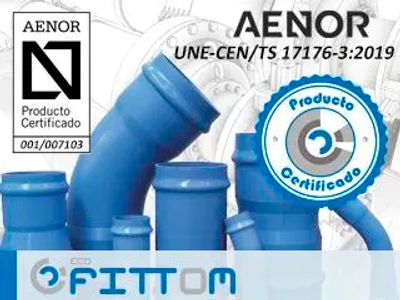 Molecor achieves the first product certification for the ecoFITTOM® PVC-O fittings