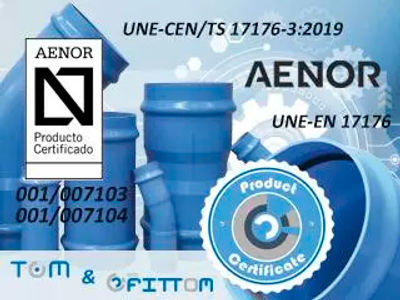 Molecor, the first company that has achieved the UNE-EN 17176 certification for its PVC-O pipes and fittings