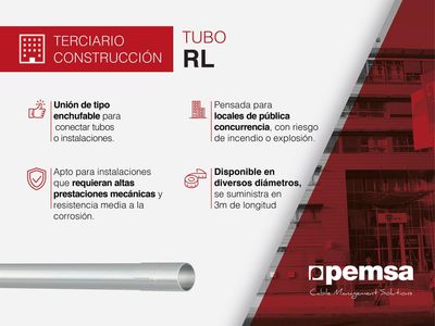 Pemsa presenta la serie de tubos RL, la solución con altas prestaciones mecánicas para edificación y sector terciario