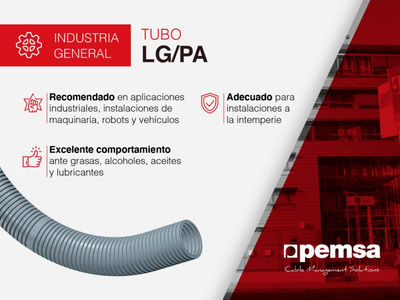 Pemsa presenta el Tubo LG-PA, la solución para situaciones a la intemperie que demanden gran flexibilidad