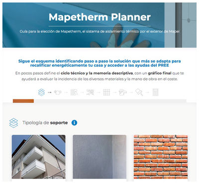 Ya está disponible "Mapetherm Planner", la guía de aislamiento térmico por el exterior de Mapei