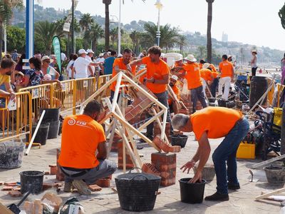 FYM-HeidelbergCement vuelve a colaborar con el concurso de albañilería de la Peña el Palustre