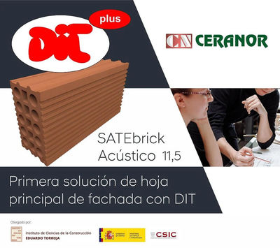 SATEbrick de Ceranor, la primera solución de hoja principal de fachada con DIT