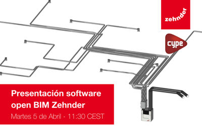Inscríbete a la presentación del software open BIM Zehnder
