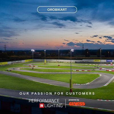 GEWISS transforma la iluminación del Circuito Orobikart de Bérgamo con tecnología LED de alto rendimiento