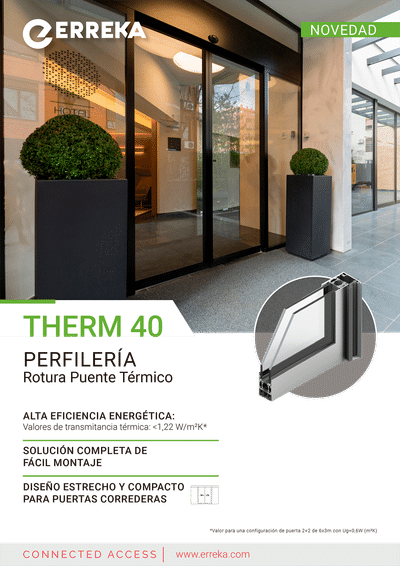 Therm40 combina un diseño estrecho y compacto con una elevada eficiencia energética.