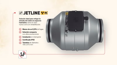 JETLINE RADON: la propuesta de S&P para mitigar el gas radón en espacios habitables