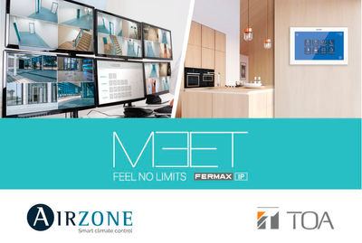 MEET se integra con la climatización de Airzone y los sistemas de megafonía de TOA