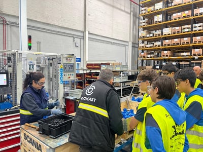 Belgicast abre sus puertas a estudiantes para inspirar vocaciones industriales