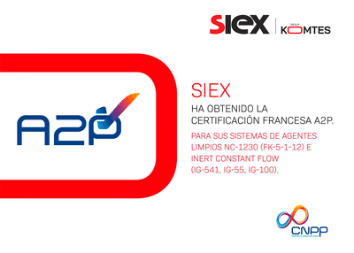 Siex 2001 obtiene la certificación francesa A2P