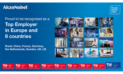 AkzoNobel reconocida por segundo año consecutivo como "Top Employer" europea