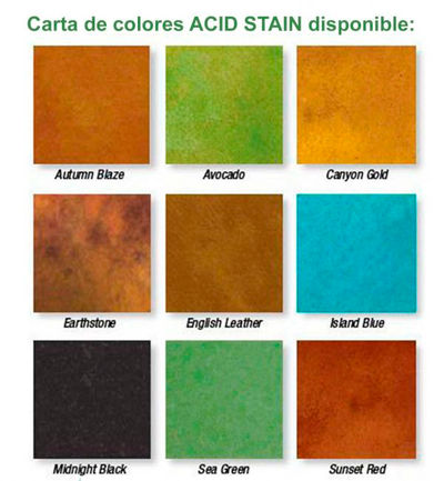 Descubre cómo utilizar ácidos para teñir hormigón con Acid Stain, efectos de color en solo 7 pasos