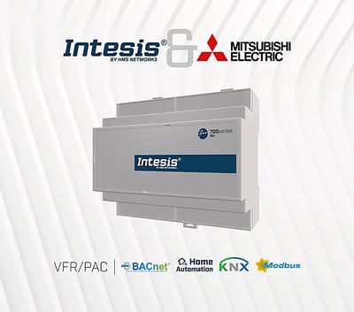 Los Air Gateways de la serie Intesis 700 integran más controladores Mitsubishi Electric para una automatización HVAC más versátil