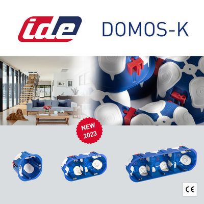 IDE renueva el diseño de sus cajas para mecanismos de la serie Domos-k