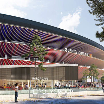 Polygroup instala su sistema de suelo técnico elevado en el nuevo centro de datos del Camp Nou