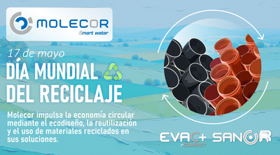 Molecor impulsa la economía circular en el sector de las tuberías plásticas