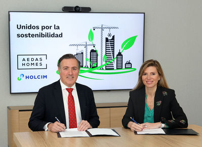 AEDAS Homes y Holcim España se unen para construir promociones de viviendas con ECOPact