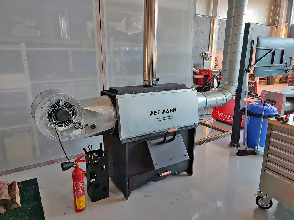 Estufa de leña industrial con ventilador Eco Pol