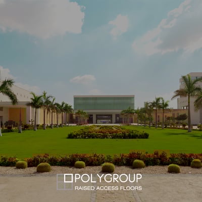 Polygroup refuerza la infraestructura de la universidad E-JUST con 15.000 m² de suelo técnico elevado