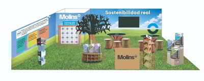Molins convierte su stand en un ejemplo de sostenibilidad real en BigMat Day 2026