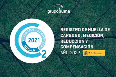 Grupo Puma renueva el sello registro de huella de carbono, medición, reducción y compensación en el año 2022