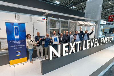 SMA Sunny Central FLEX gana The smarter E Award 2024 en Intersolar