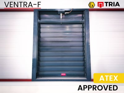 El exutorio VENTRA F de TRIA obtiene certificación ATEX