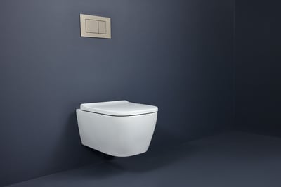 Los nuevos inodoros cuadrados Geberit Smyle y Selnova Square incorporan la tecnología de descarga Gebe