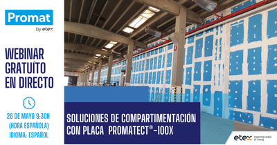 Promat abordará las claves de la compartimentación eficiente en un webinar en directo