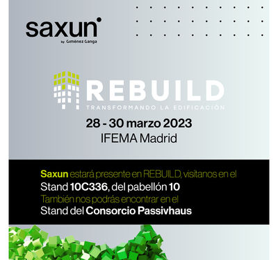 Llegan a REBUILD las soluciones Saxun ideadas para una nueva forma de construir