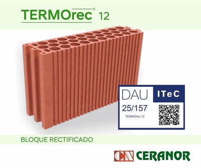 El sistema TERMOrec 12 de Ceranor logra el Documento de Adecuación al Uso (DAU 25/157 A)