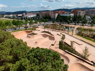 Hormigón de color Pardo de SC Pigments para la construcción de un Skatepark en Igualada