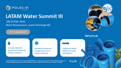 Molecor muestra sus sistemas en PVC-O en el LATAM Water Summit en República Dominicana